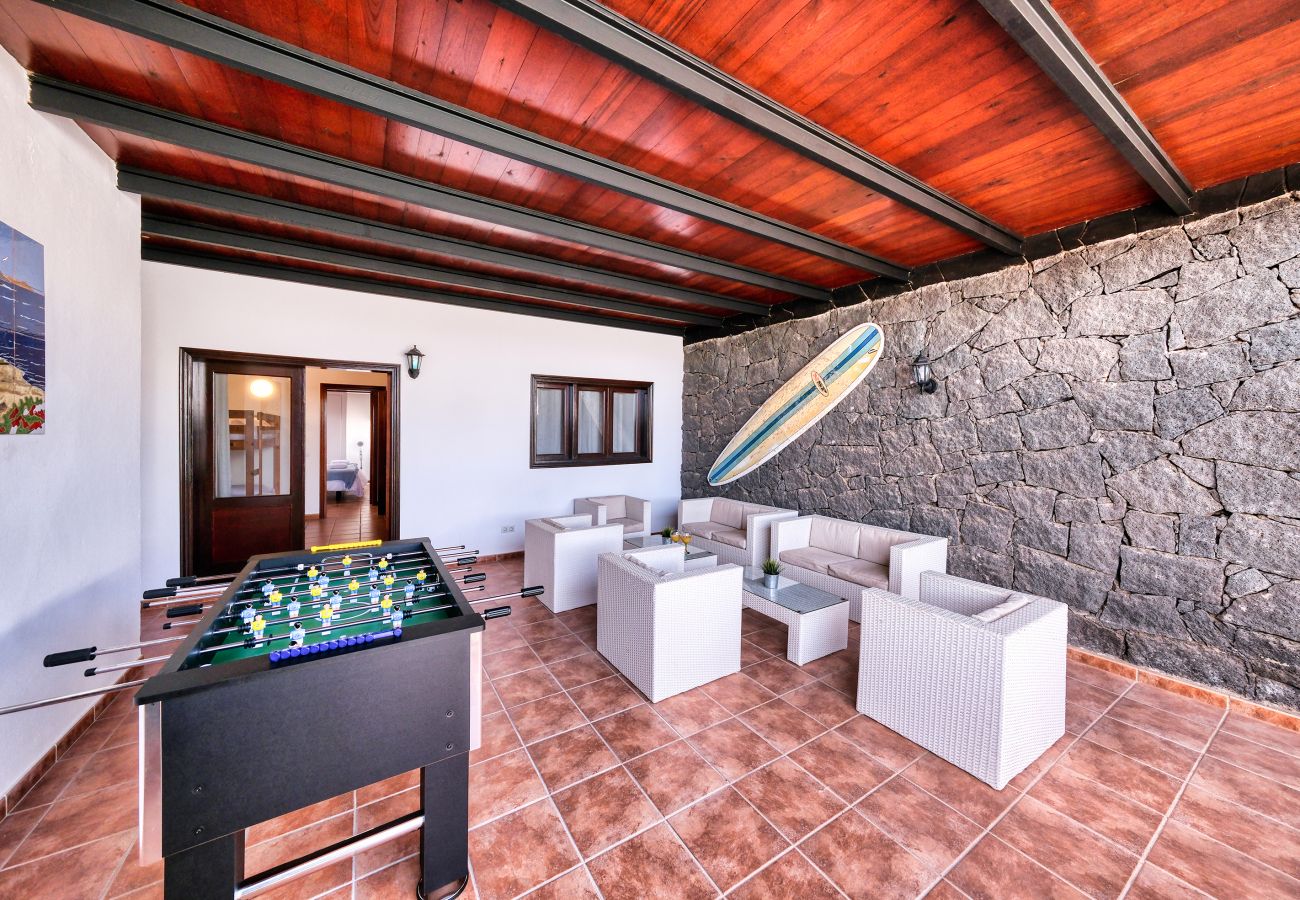 Villa en Playa Blanca - Villa Aurelia-piscina privada, jacuzzi, solarium y zona barbacoa