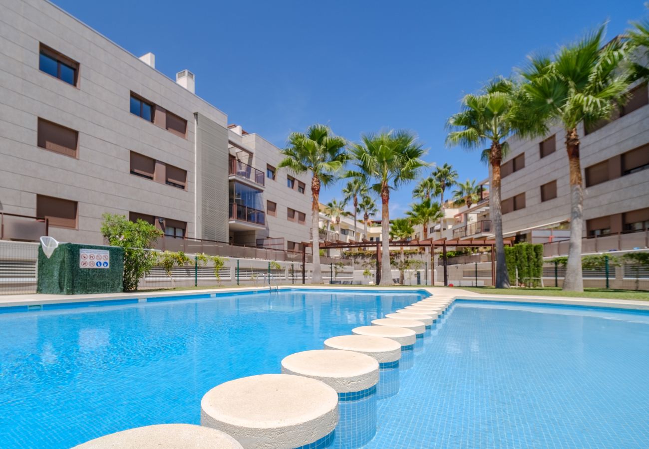 Apartamento en Javea / Xàbia - Golden Star Apartment Javea Arenal, con Terraza, AC y Piscina Comunitaria