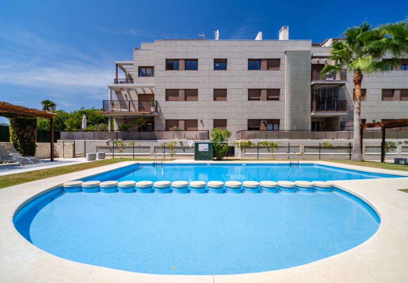 Apartamento en Javea / Xàbia - Golden Star Apartment Javea Arenal, con Terraza, AC y Piscina Comunitaria