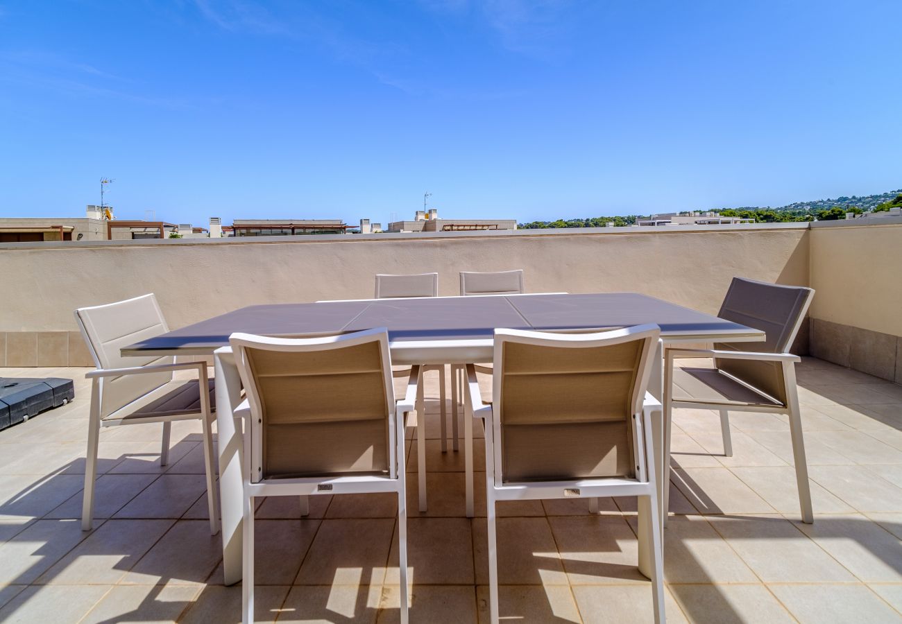 Apartamento en Javea / Xàbia - Golden Star Apartment Javea Arenal, con Terraza, AC y Piscina Comunitaria