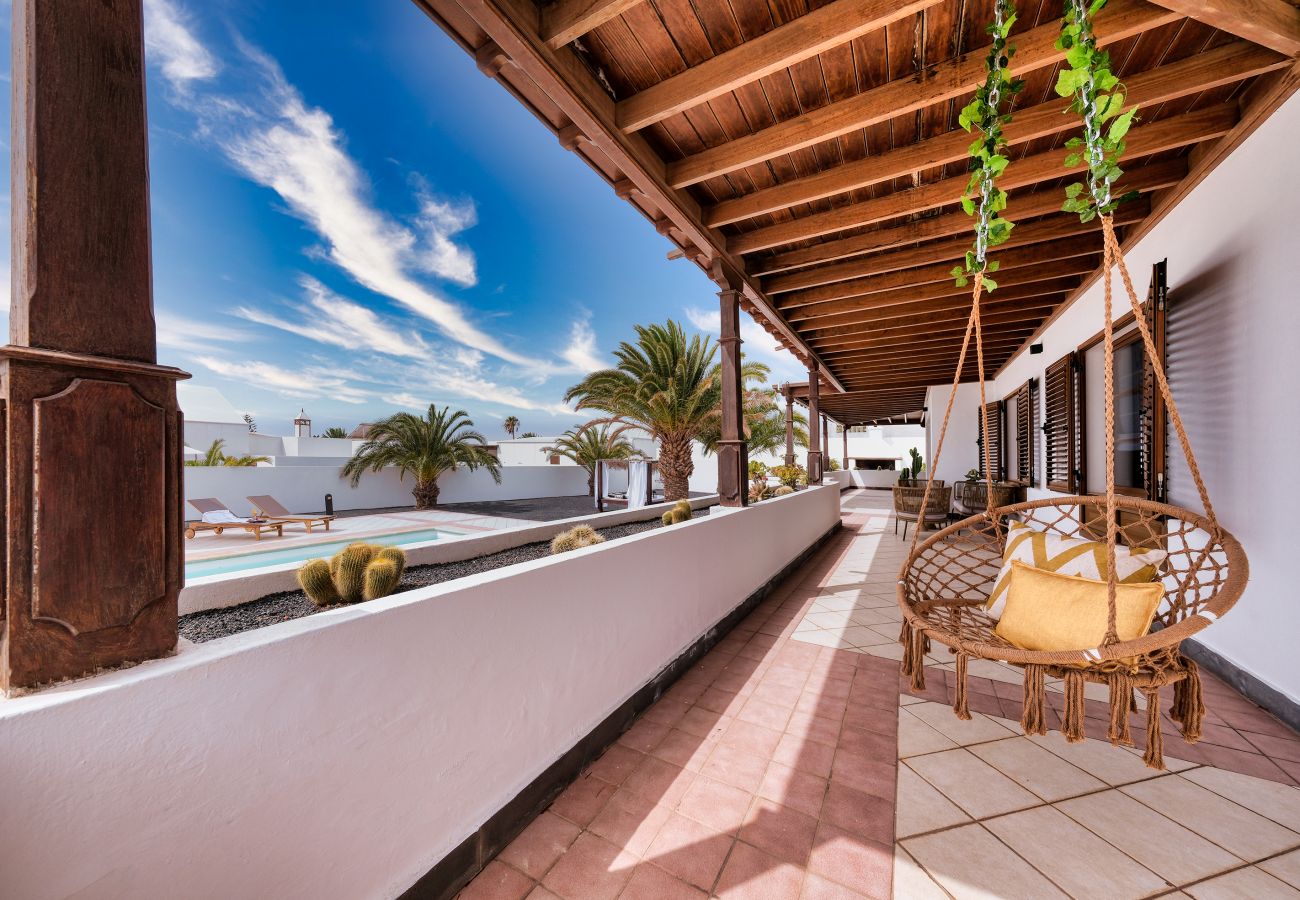 Casa en Puerto Calero - Casa Guayre - piscina privada, barbacoa, zona relax, aire acondicionado 