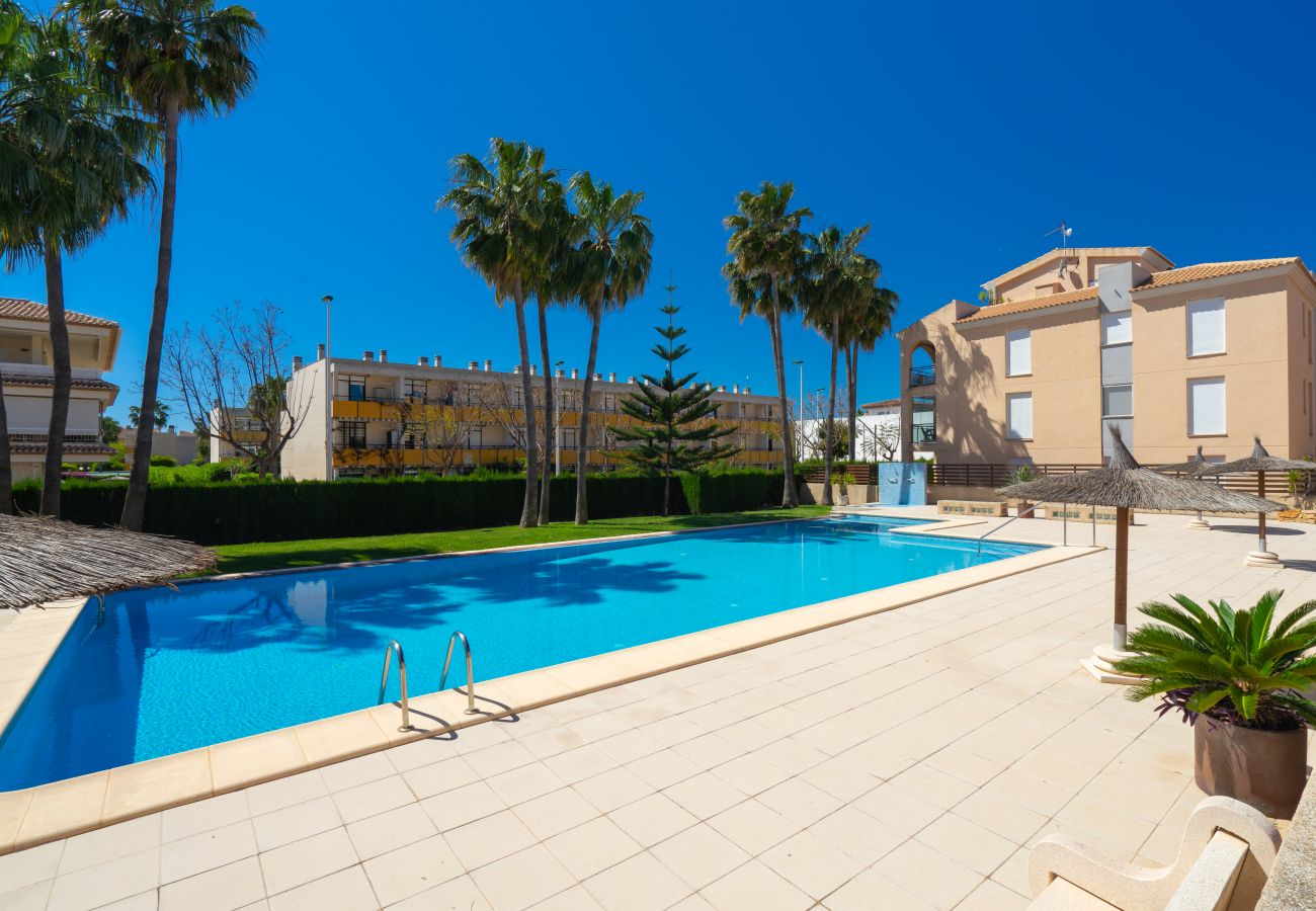 Ferienwohnung in Javea - Augusta Apartment Jávea Sur, Stilvoll mit Klimaanlage, Wifi, Terrasse und Pool