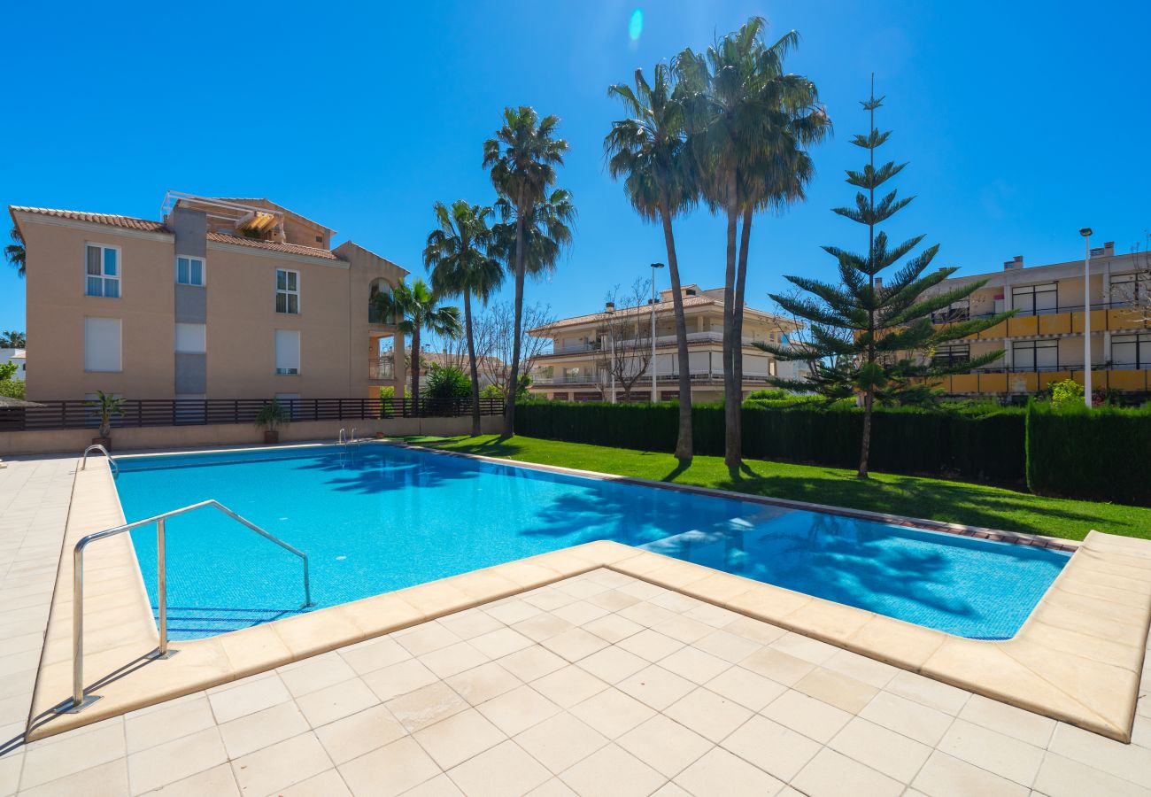 Ferienwohnung in Javea - Augusta Apartment Jávea Sur, Stilvoll mit Klimaanlage, Wifi, Terrasse und Pool