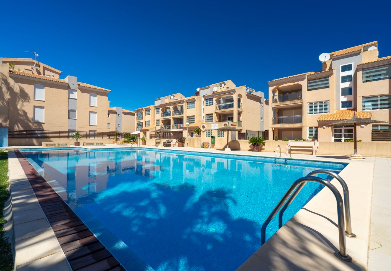 Ferienwohnung in Javea - Augusta Apartment Jávea Sur, Stilvoll mit Klimaanlage, Wifi, Terrasse und Pool