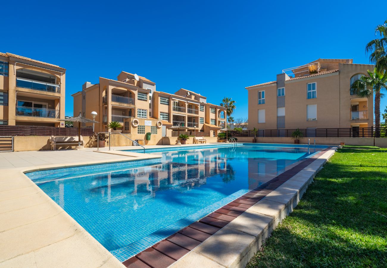 Ferienwohnung in Javea - Augusta Apartment Jávea Sur, Stilvoll mit Klimaanlage, Wifi, Terrasse und Pool