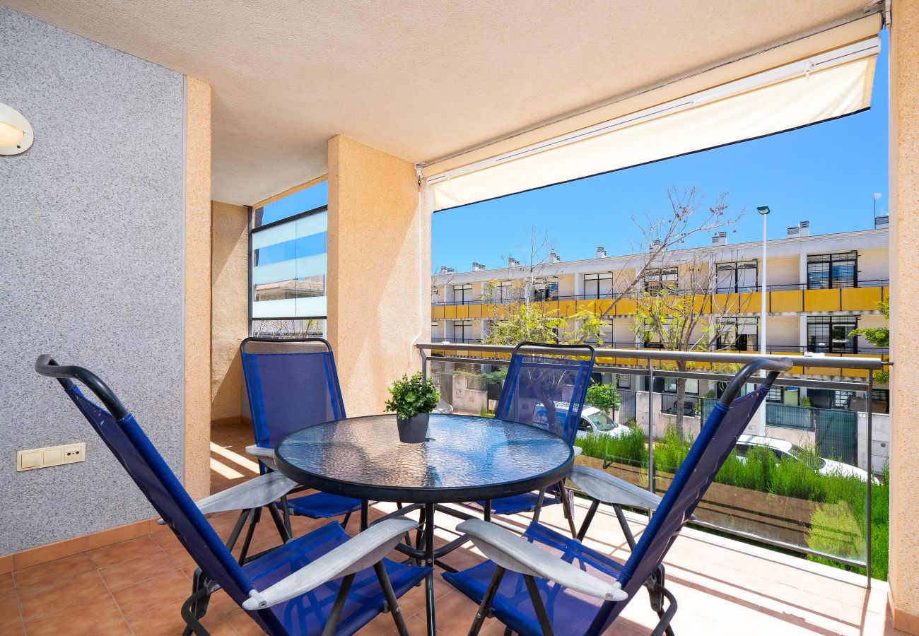 Ferienwohnung in Javea - Augusta Apartment Jávea Sur, Stilvoll mit Klimaanlage, Wifi, Terrasse und Pool