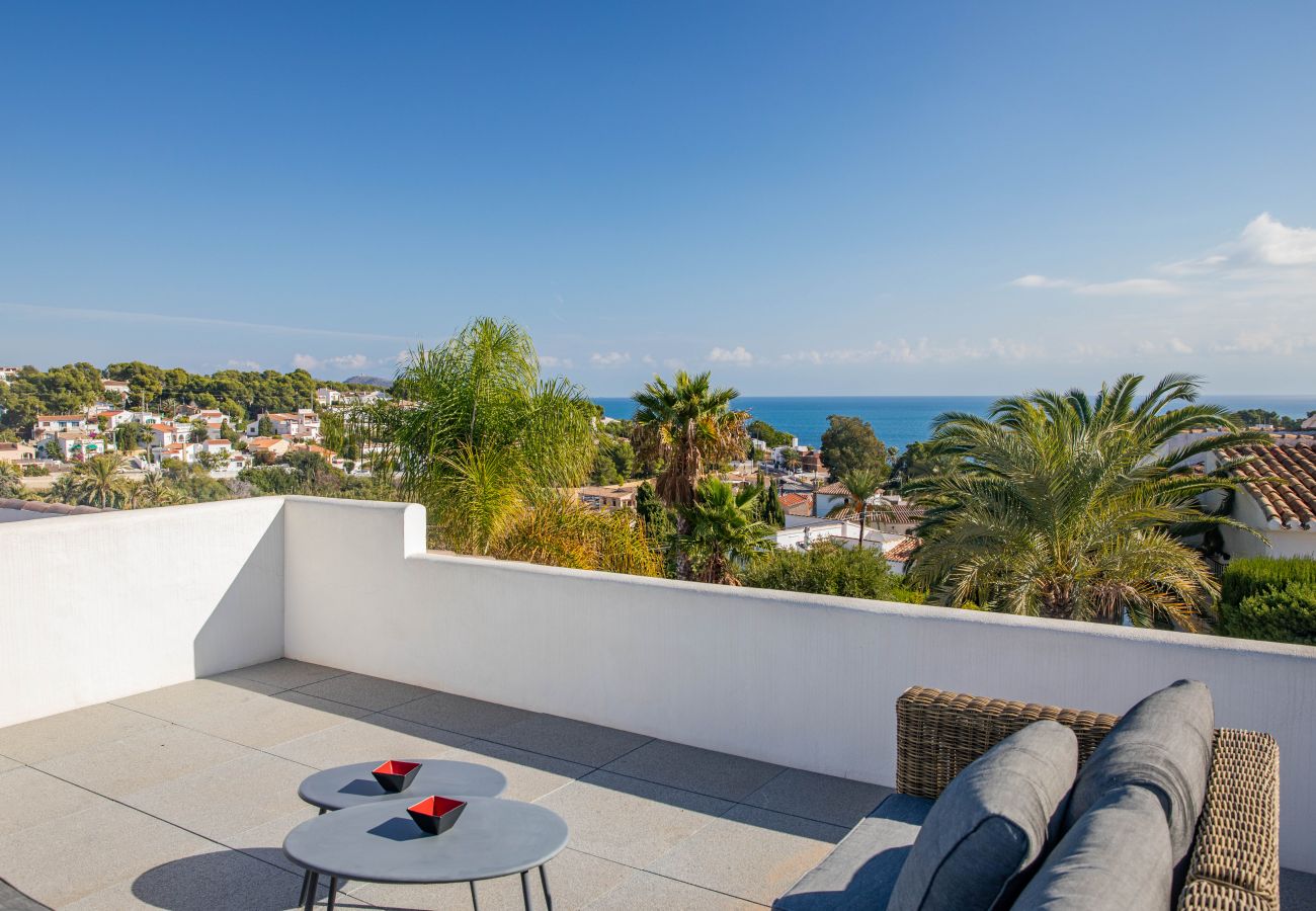 Villa in Benissa - LA PERLITA, schöne Villa für 6 Personen, mit Meerblick an der Küste von Benissa, privatem Pool und kostenlosem WLAN.