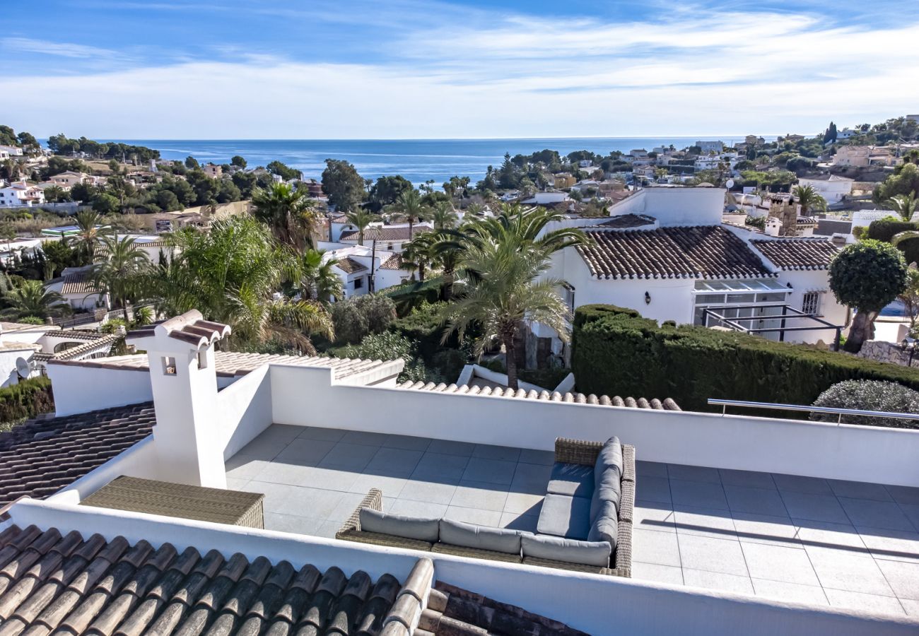 Villa in Benissa - LA PERLITA, schöne Villa für 6 Personen, mit Meerblick an der Küste von Benissa, privatem Pool und kostenlosem WLAN.