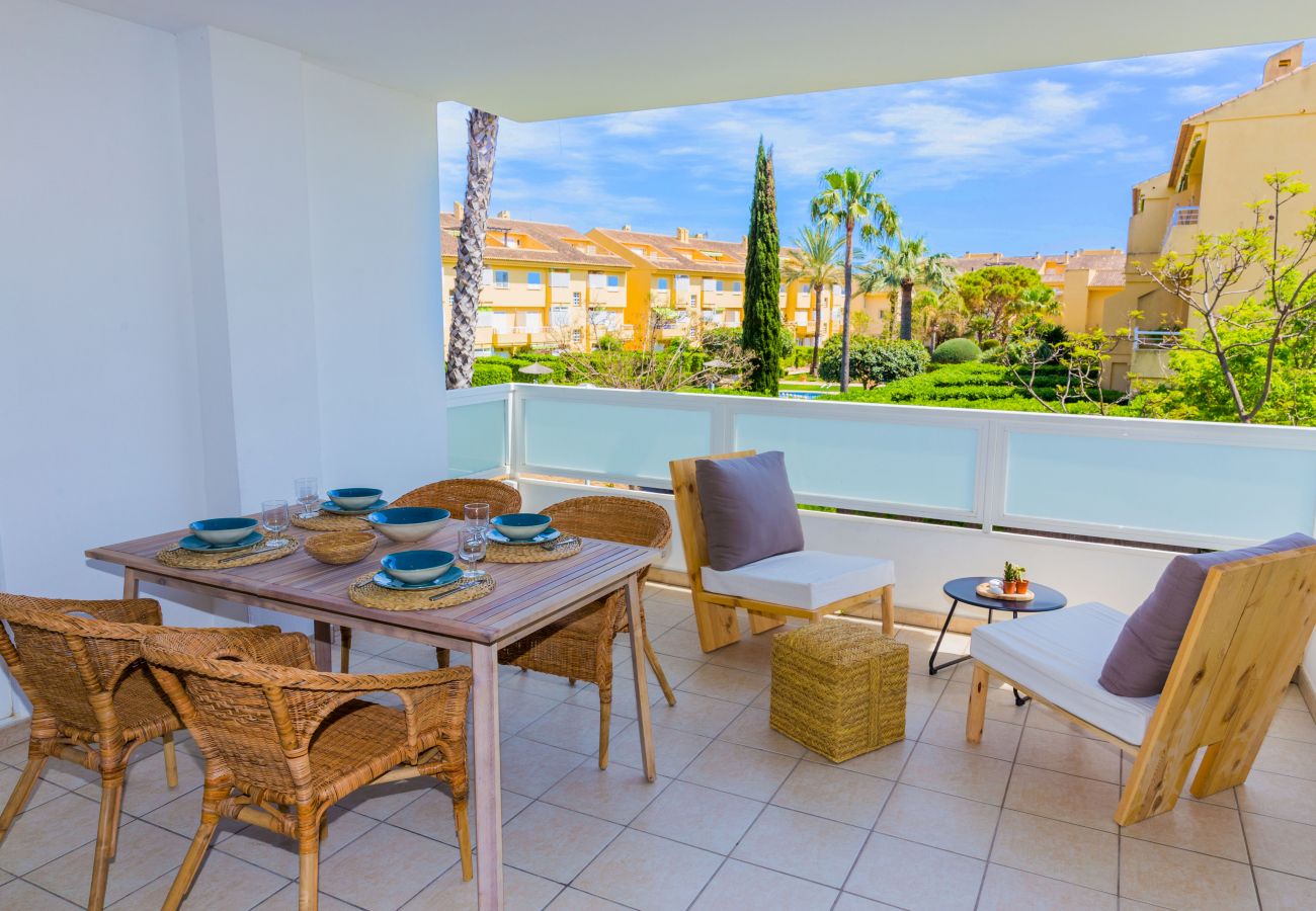 Ferienwohnung in Javea - Bahia de Javea Apartment Montañar, mit Sonnenterrasse und Gemeinschaftspool