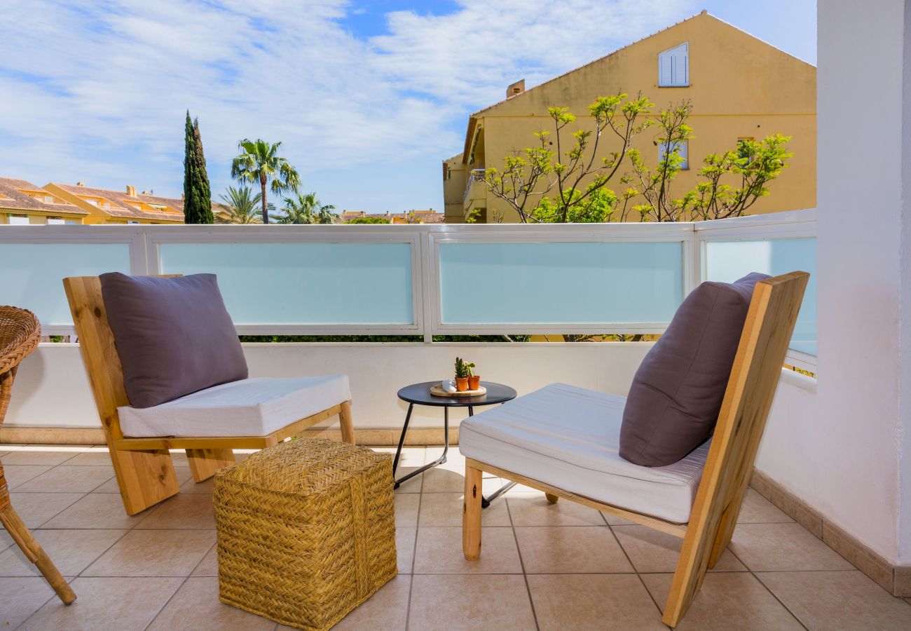 Ferienwohnung in Javea - Bahia de Javea Apartment Montañar, mit Sonnenterrasse und Gemeinschaftspool