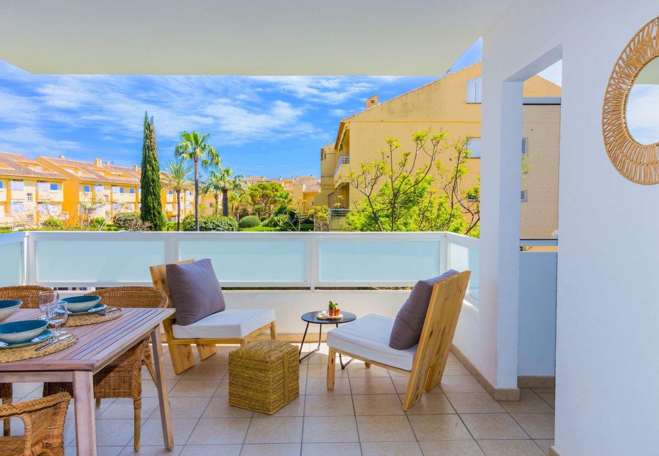 Ferienwohnung in Javea - Bahia de Javea Apartment Montañar, mit Sonnenterrasse und Gemeinschaftspool