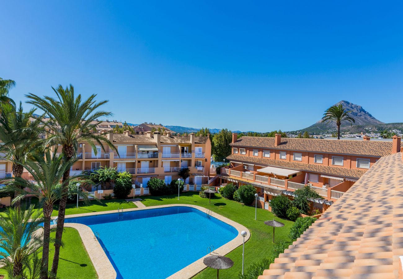 Ferienwohnung in Javea - Arenal Park II Apartment Javea Arenal, mit Terrassen, Klimaanlage und Gemeinschaftsräumen mit großem Swimmingpool, Garten, Tennis, Paddel