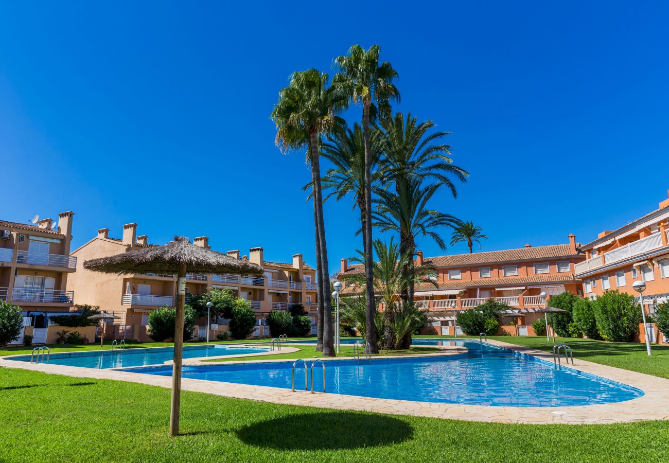 Ferienwohnung in Javea - Arenal Park II Apartment Javea Arenal, mit Terrassen, Klimaanlage und Gemeinschaftsräumen mit großem Swimmingpool, Garten, Tennis, Paddel