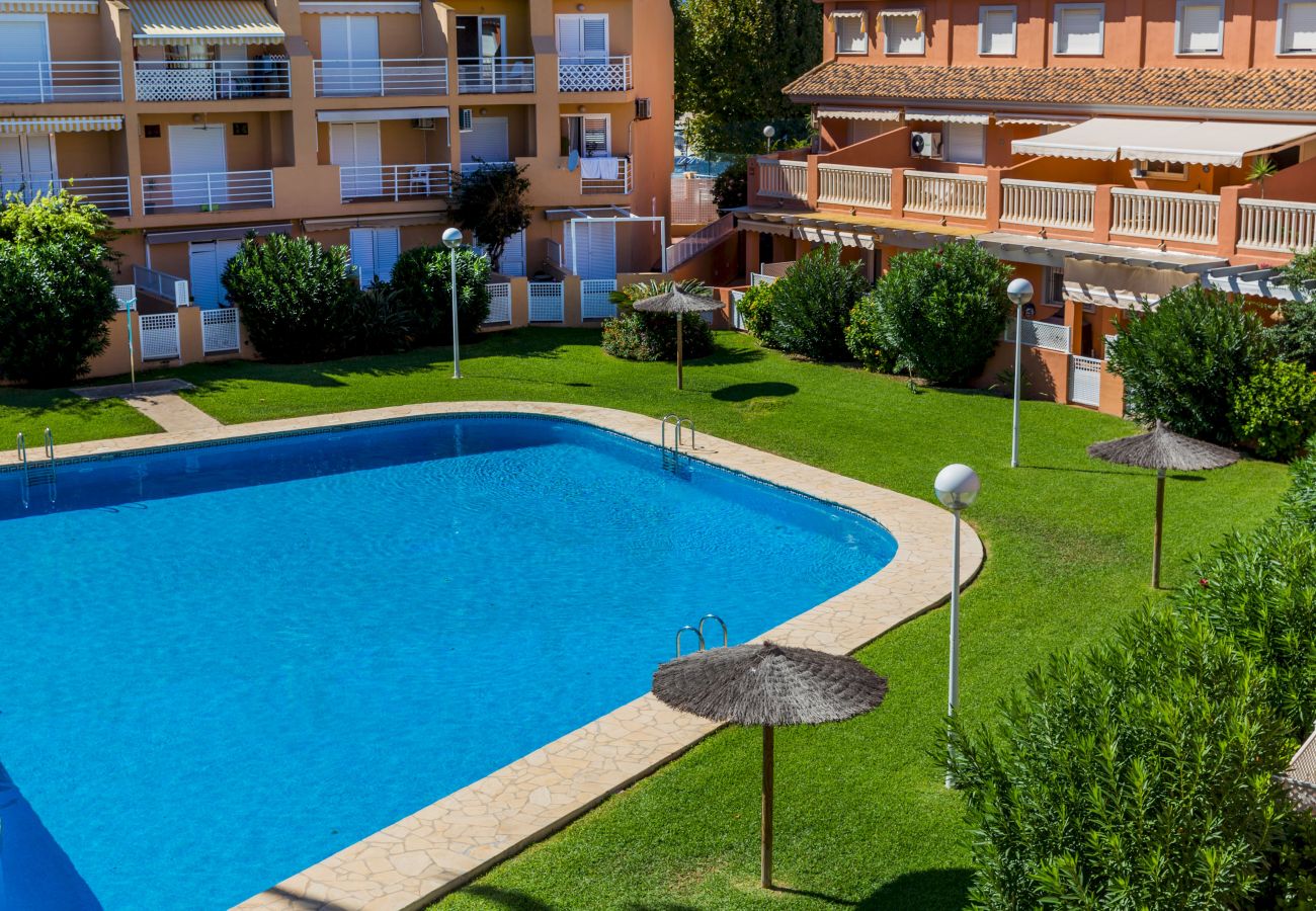 Ferienwohnung in Javea - Arenal Park II Apartment Javea Arenal, mit Terrassen, Klimaanlage und Gemeinschaftsräumen mit großem Swimmingpool, Garten, Tennis, Paddel