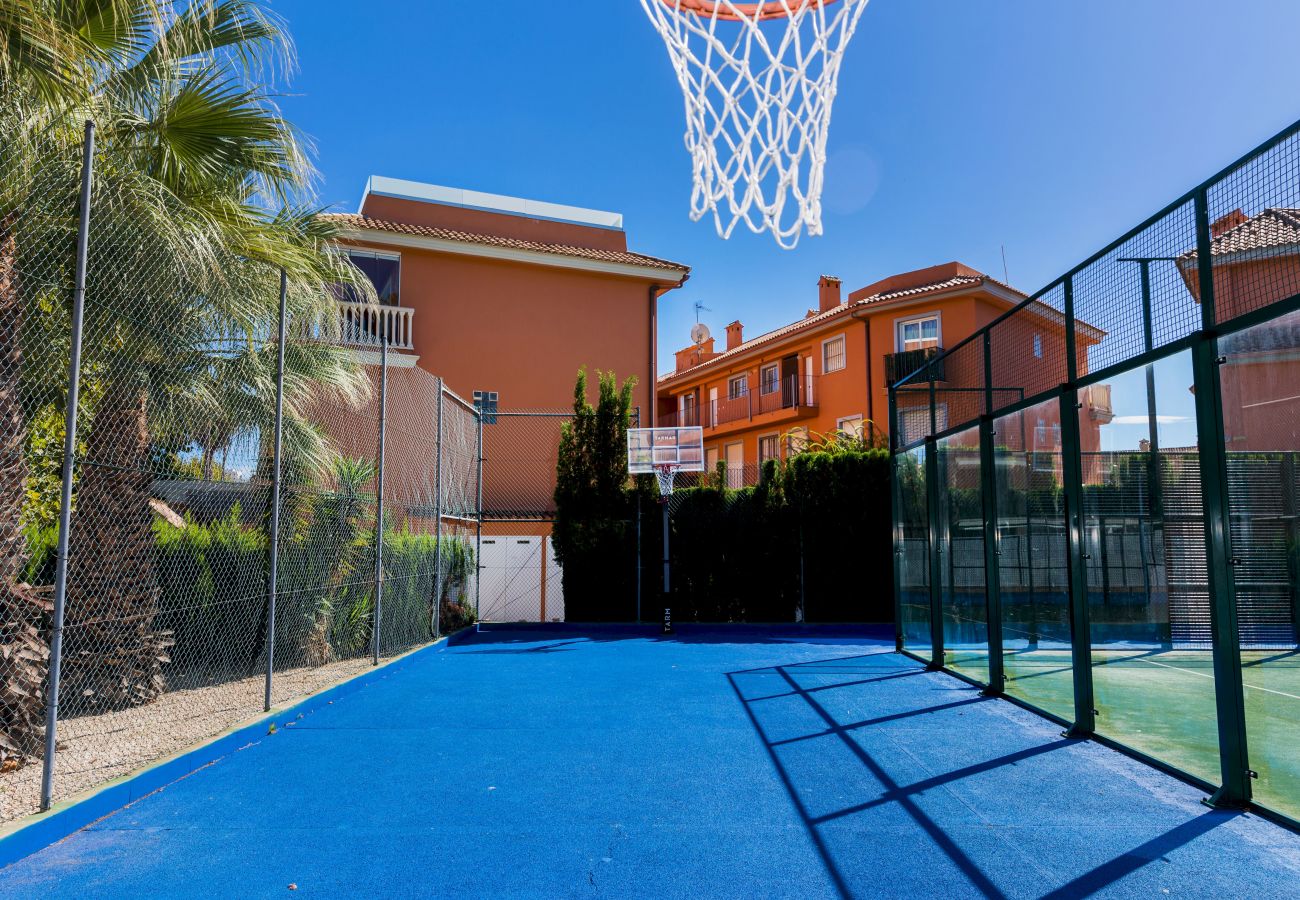 Ferienwohnung in Javea - Arenal Park II Apartment Javea Arenal, mit Terrassen, Klimaanlage und Gemeinschaftsräumen mit großem Swimmingpool, Garten, Tennis, Paddel