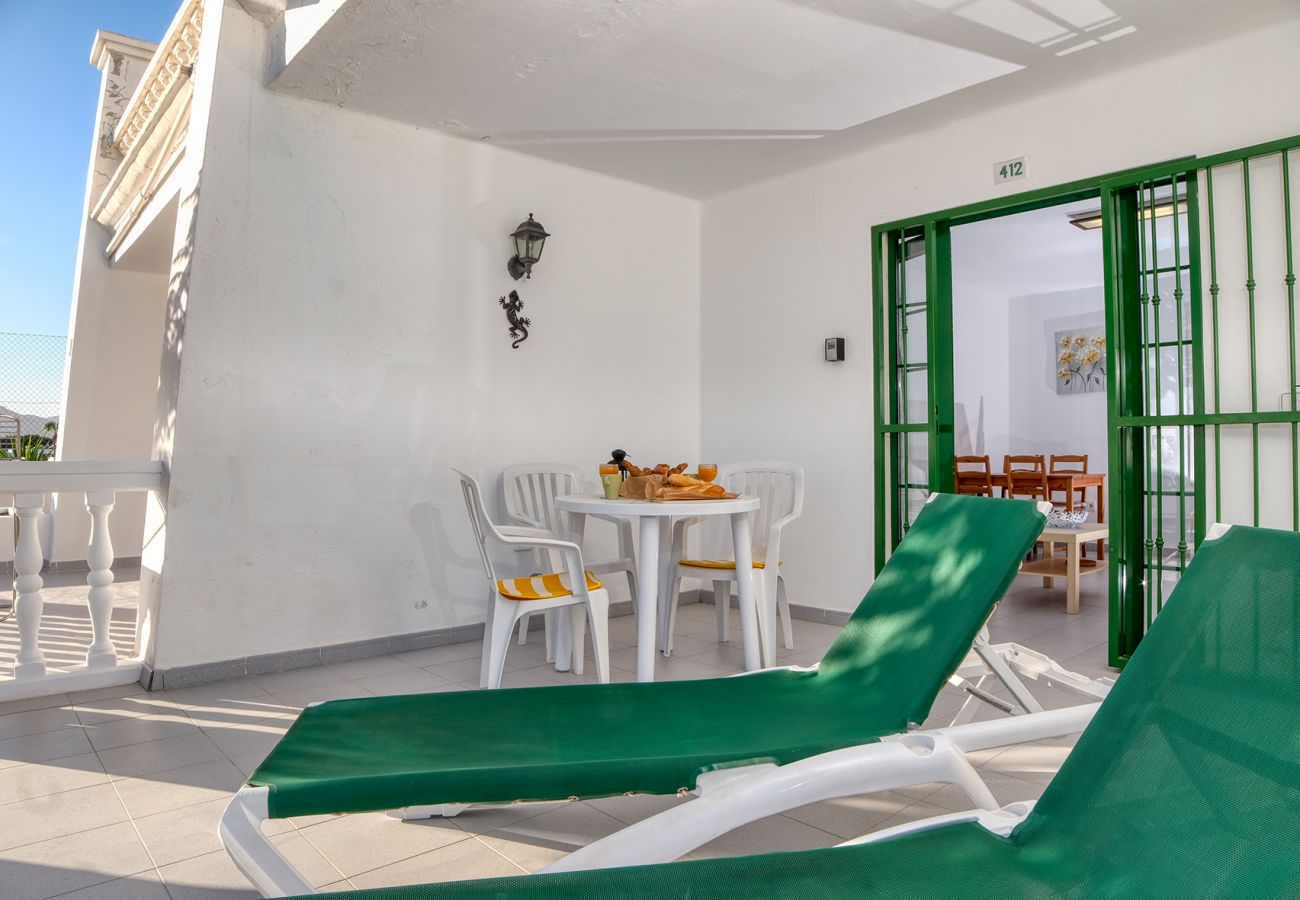 Ferienhaus in Puerto del Carmen - Sky und Sea Loma Verde, Pool, große Terrasse mit Meerblick