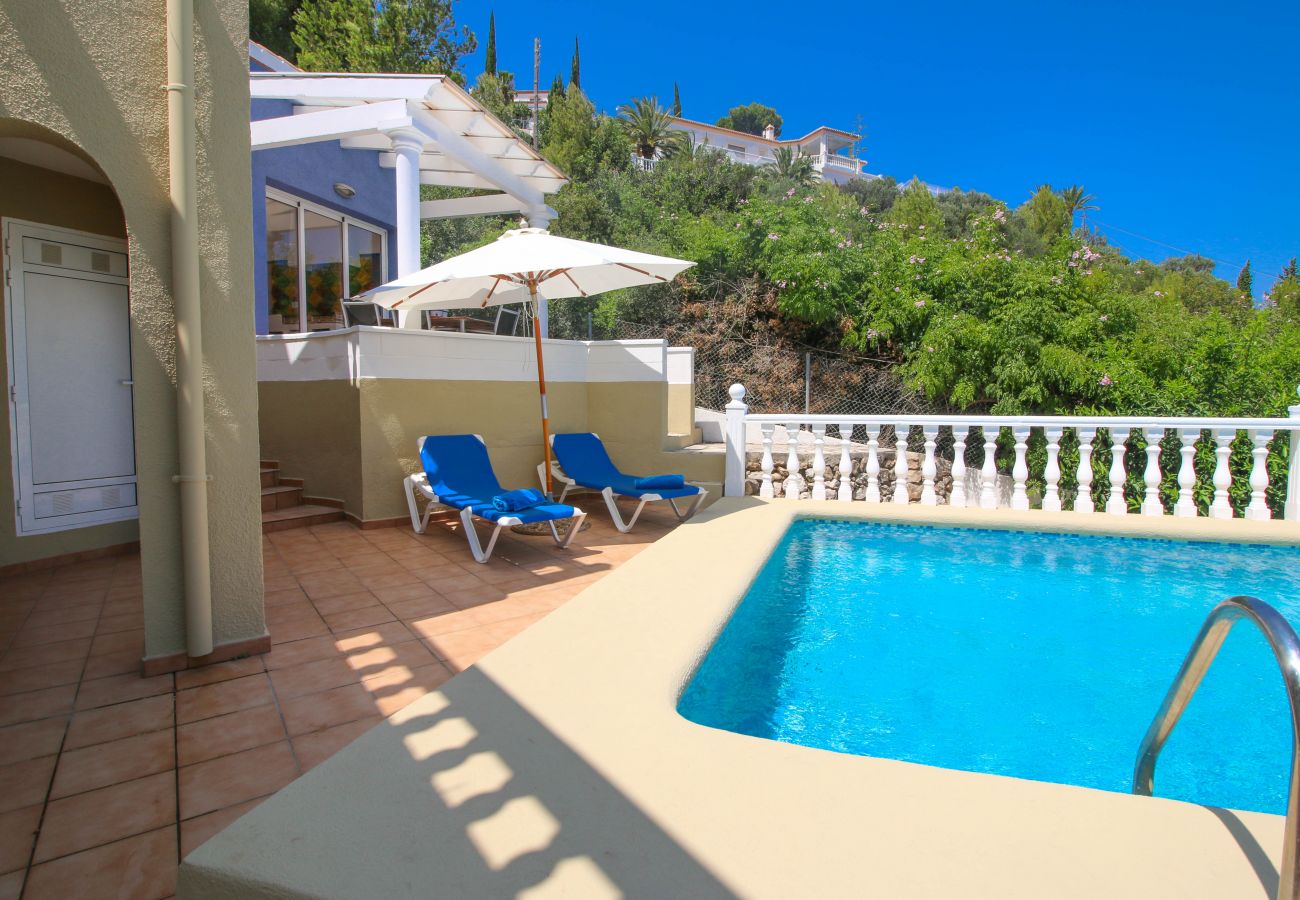 Villa in Denia - Villa mit Panoramablick all inclusive in Denia für 8 Personen