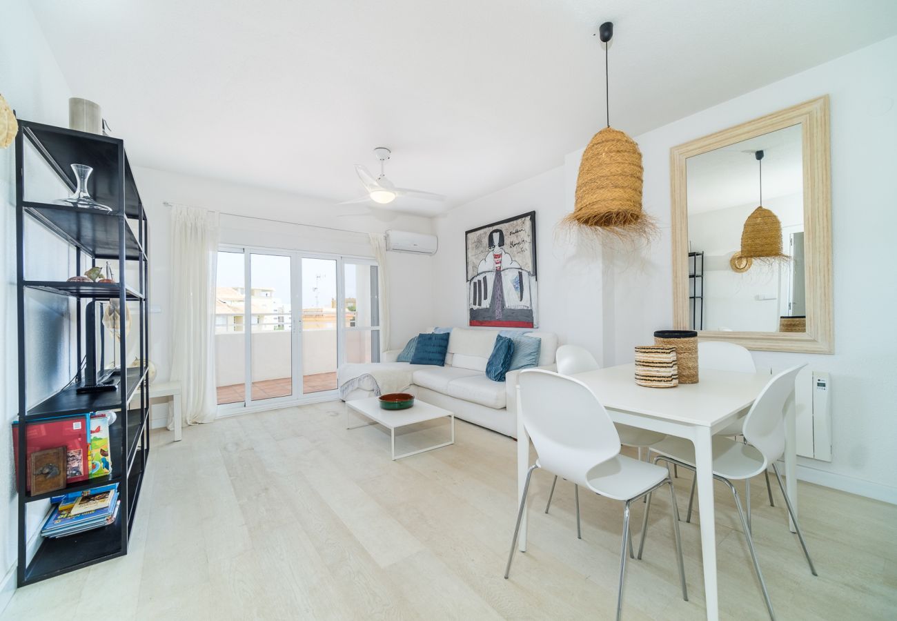 Ferienwohnung in Javea - Don Pepe Indigo Apartment Javea mit Terrasse, WLAN und großem Gemeinschaftspool