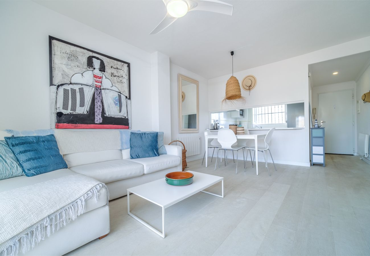 Ferienwohnung in Javea - Don Pepe Indigo Apartment Javea mit Terrasse, WLAN und großem Gemeinschaftspool