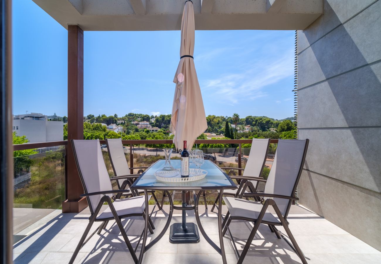 Ferienwohnung in Javea - Golden Star Apartment Javea Arenal, mit Terrasse, Klimaanlage und Gemeinschaftspool