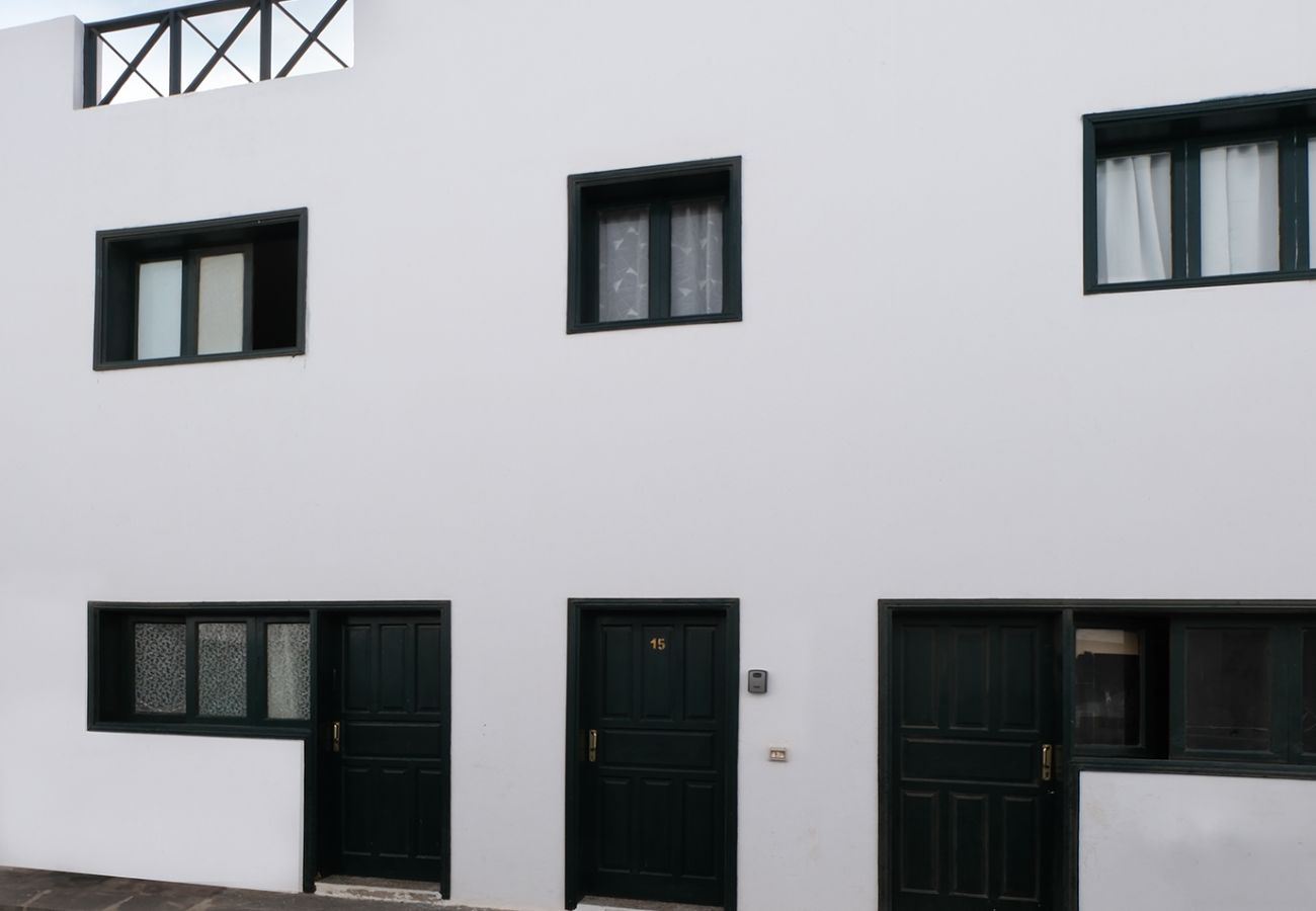 Ferienhaus in El Golfo - El Golfito-Dachterrasse mit Meerblick