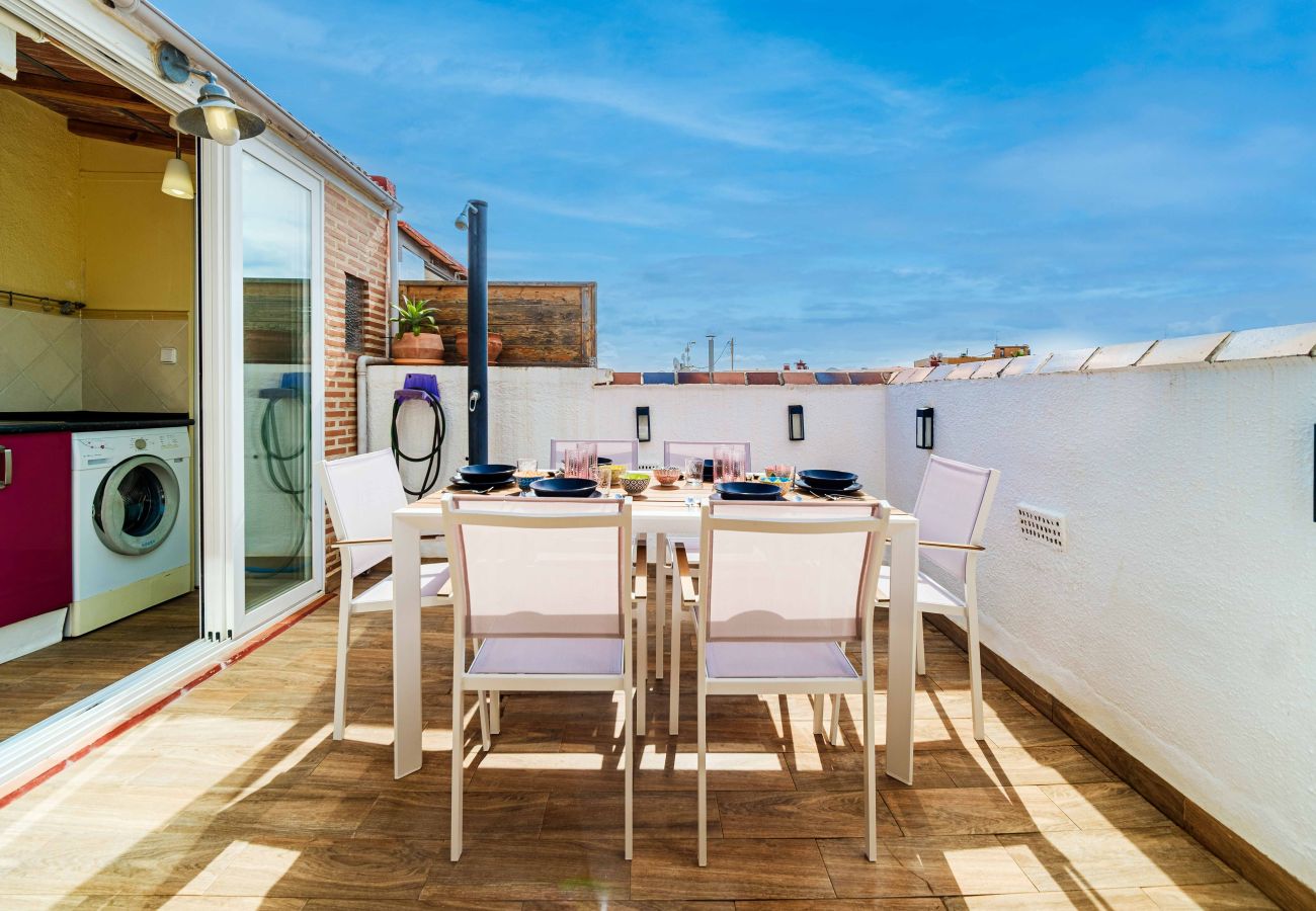 Ferienwohnung in Javea - Esencia del Arenal Javea Apartment, mit sonniger Terrasse und direkt am Strand