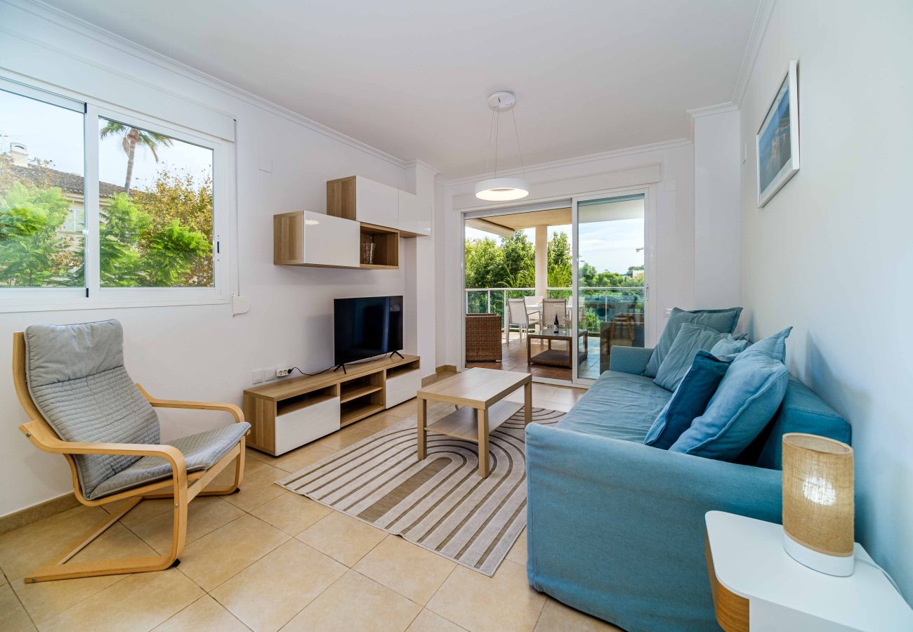 Ferienwohnung in Javea - Genova Apartment Javea Arenal, mit Terrasse und Gemeinschaftspool