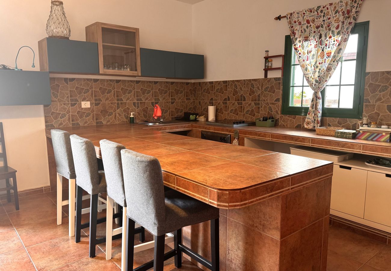 Ferienhaus in Tinajo - NoPasaNada: apartmento privado el Hierro, vistas al jardín