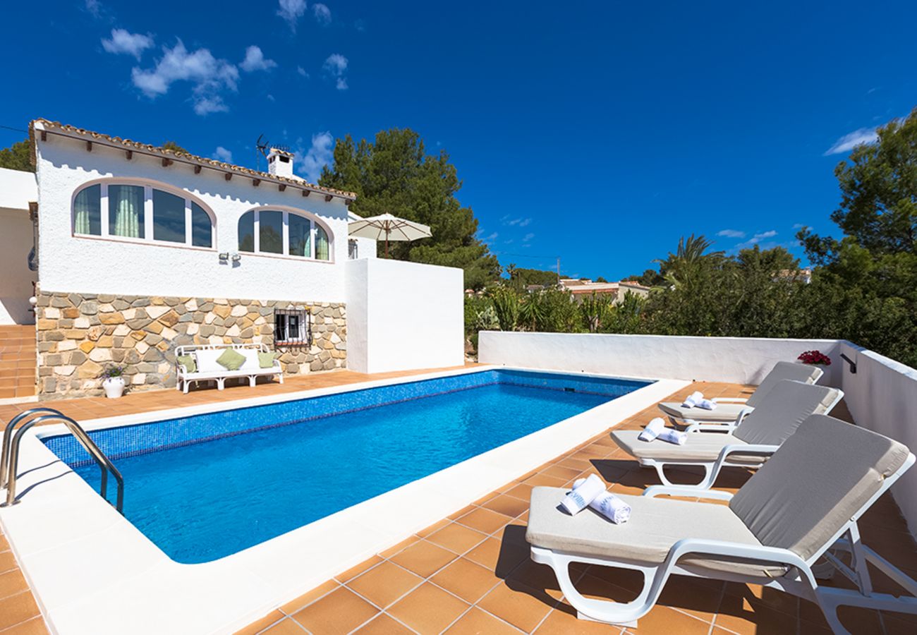 Villa in Benissa - MILOU, charming villa for 6 pax with sea views, private pool and free wifi