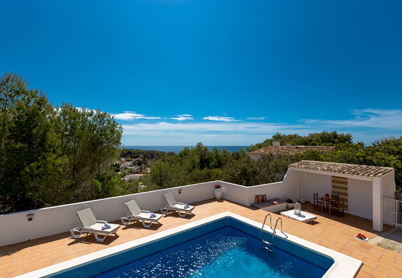 Villa in Benissa - MILOU, charming villa for 6 pax with sea views, private pool and free wifi