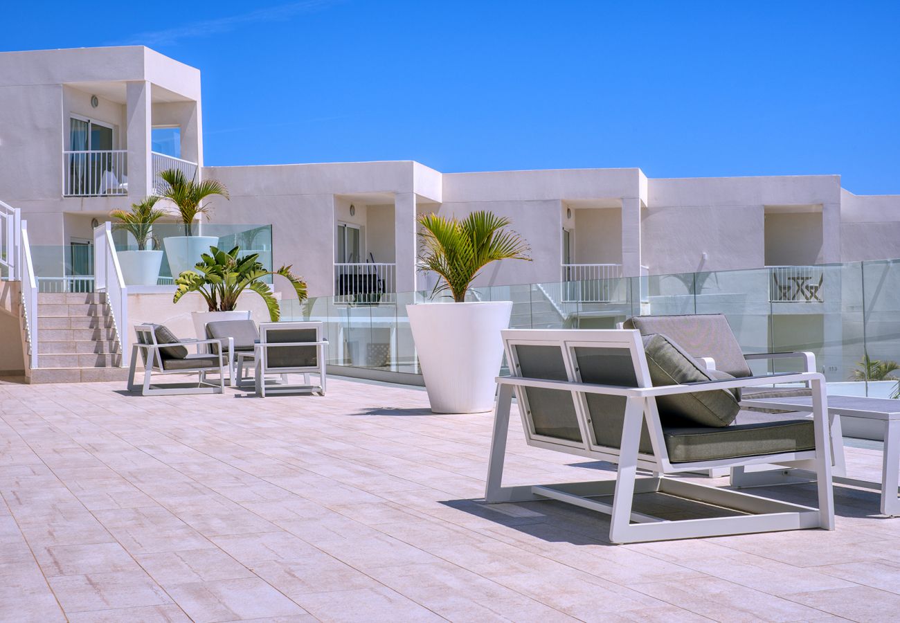 Apartment in Costa Teguise - The Ocean View - with sea view terrace and shared pool