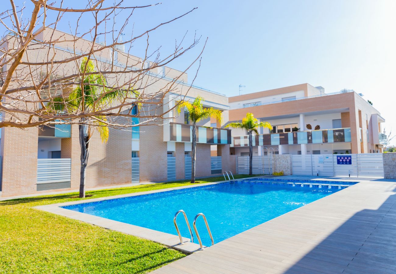 Apartment in Javea - Paraiso Verde Apartment Javea, With AC, Large Terrace, Private Garden and Community Pool 