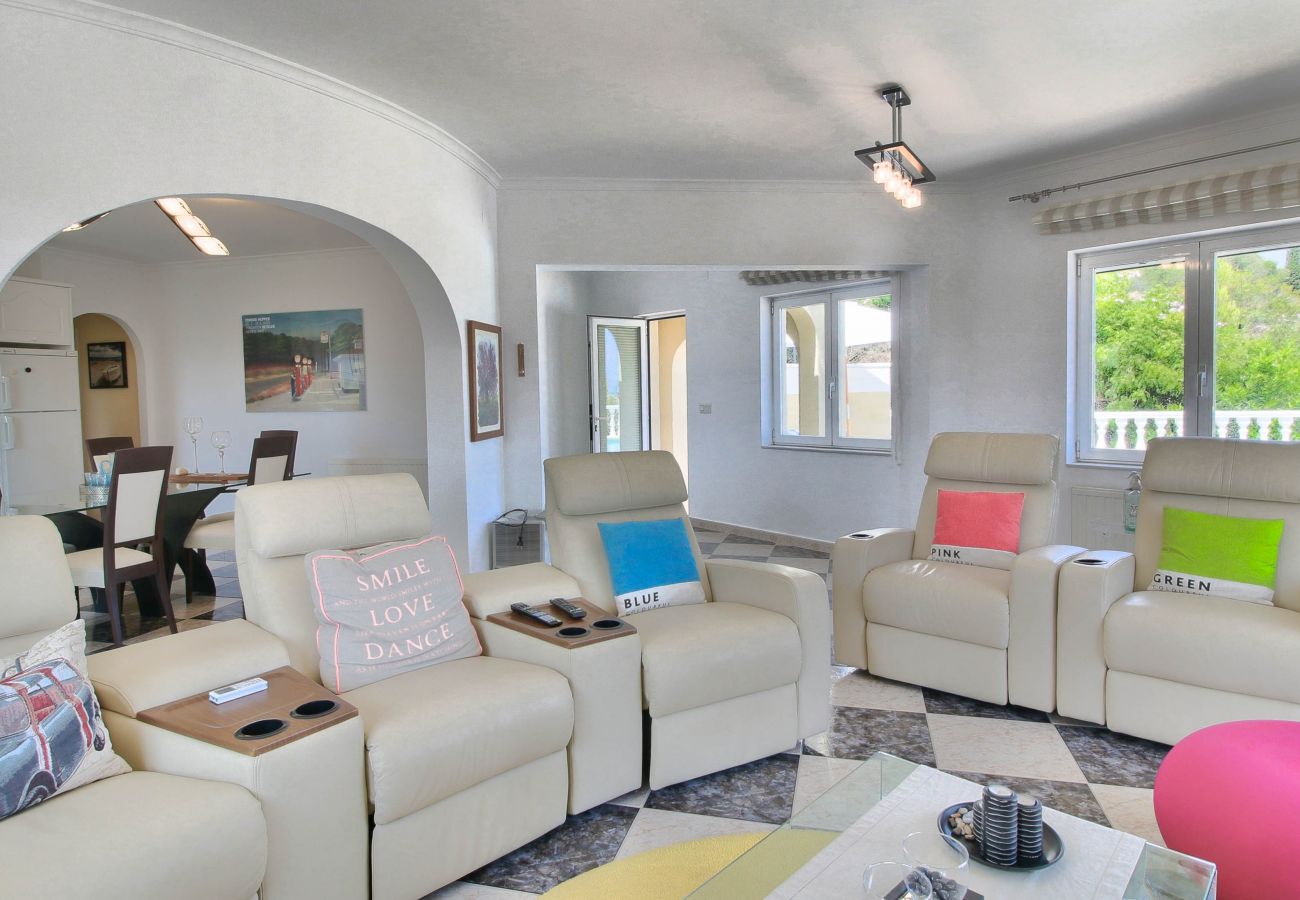 Villa in Denia - Villa with panoramic views all inclusive in Denia for 8 people