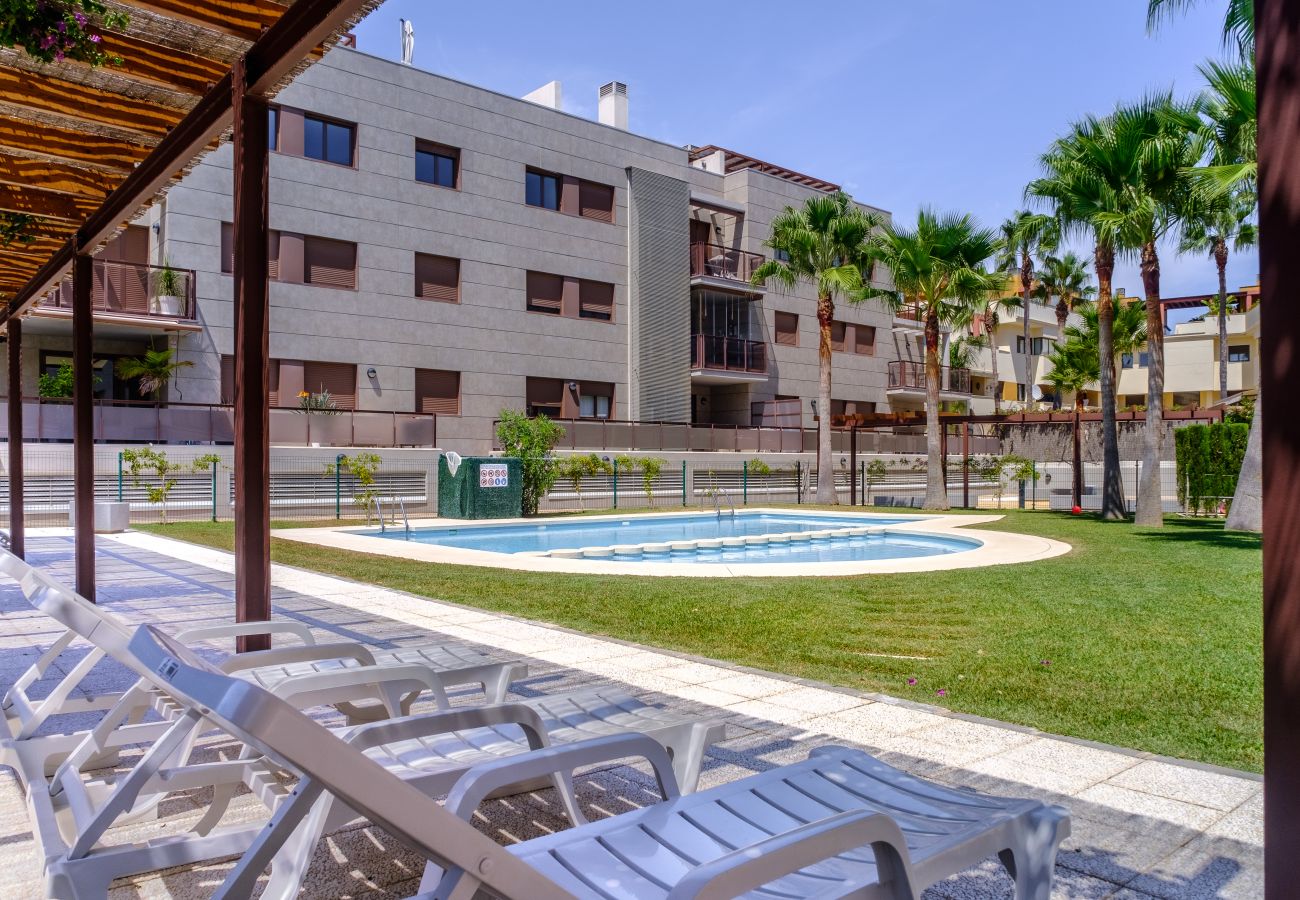 Apartment in Javea - Golden Star Apartment Javea Arenal, with Terrace, AC and Community Pool