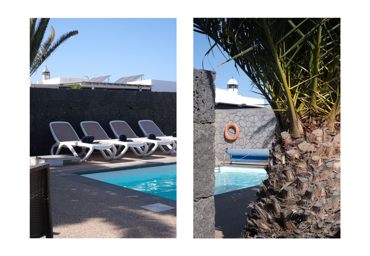 House in Playa Blanca - Blue Waves House private heated pool, BBQ, bycicles