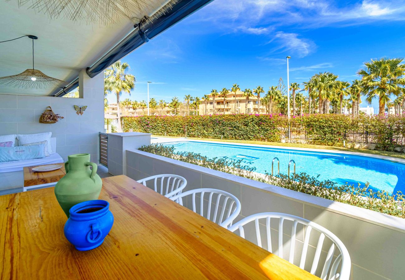 Apartment in Javea - Altamar Plus Namaste  Apartment Javea Arenal, with AC, Terrace, and Pool