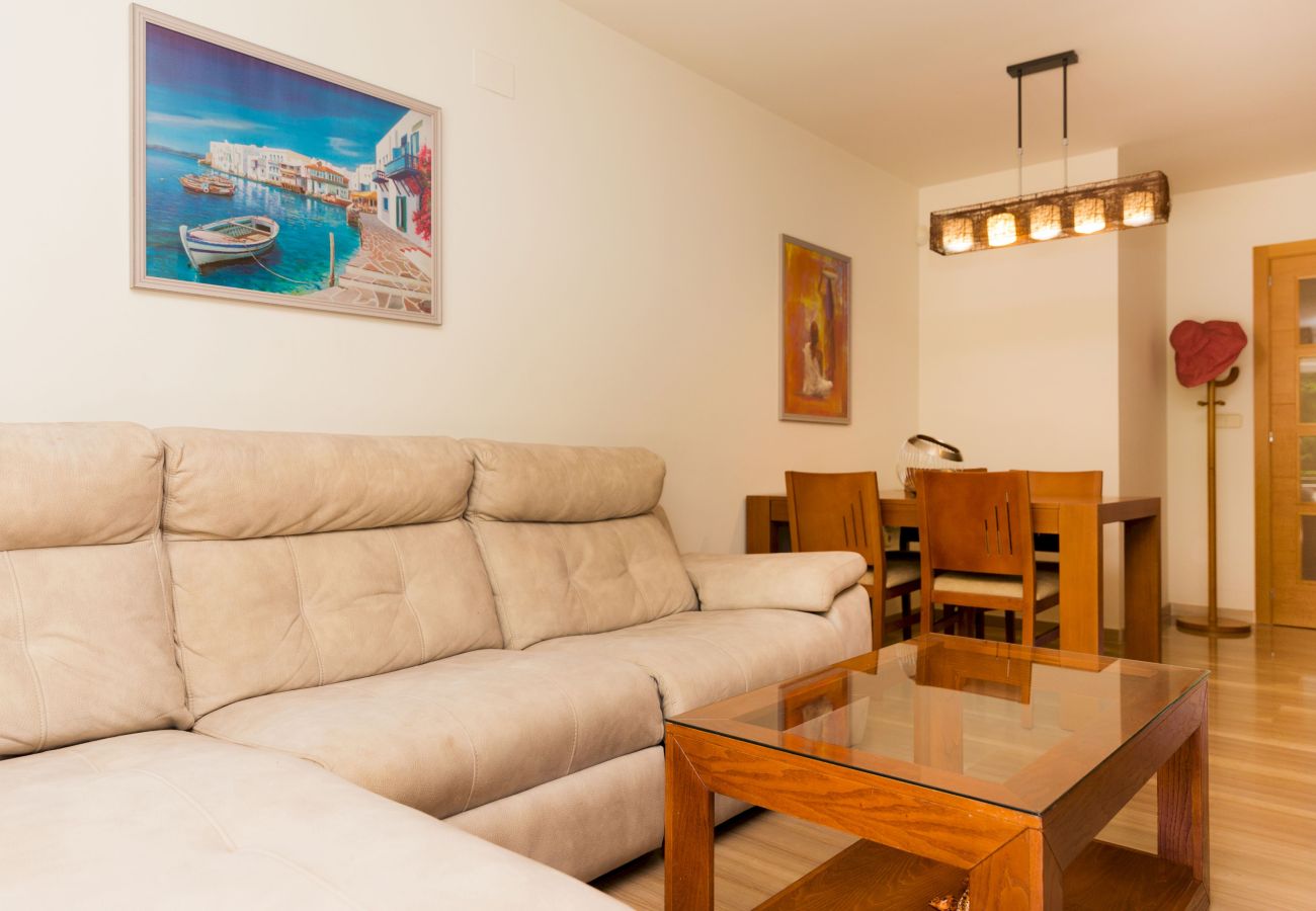 Apartment in Javea - Golden Gardens Bliss Apartment Javea Arenal, with Terrace, AC, and shared Pool