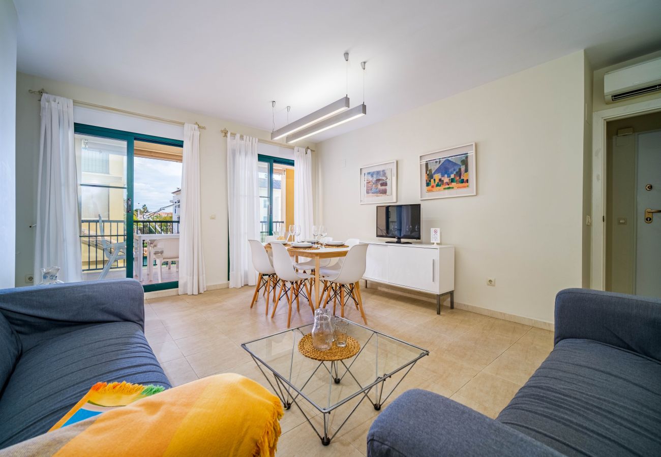 Appartement à Javea -  Luz de Javea I Apartment,  Élégant avec AC, Wifi, terrasse et piscine