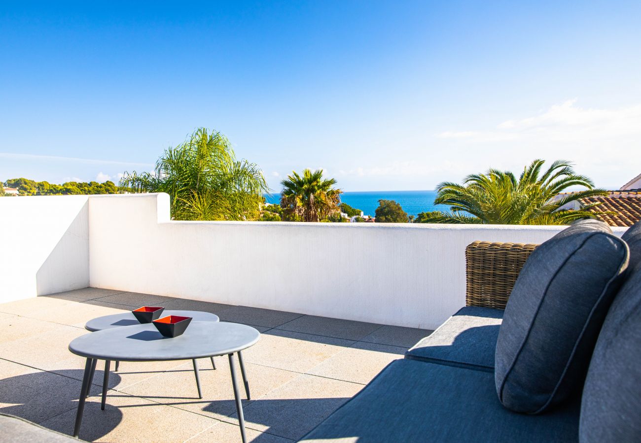 Villa à Benissa - LA PERLITA, belle villa pour 6 personnes, avec vue sur la mer sur la côte de Benissa, piscine privée et wifi gratuit.