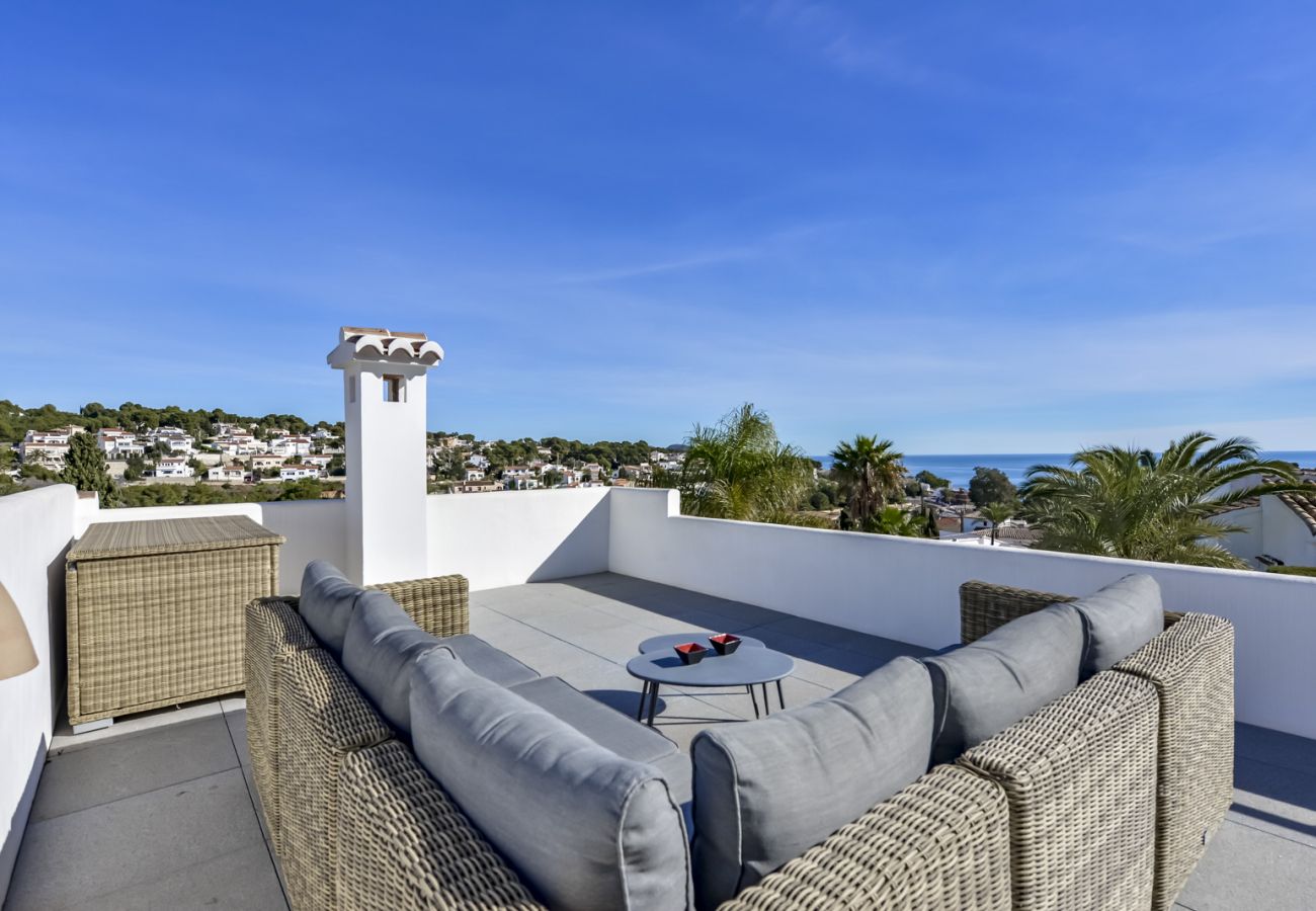 Villa à Benissa - LA PERLITA, belle villa pour 6 personnes, avec vue sur la mer sur la côte de Benissa, piscine privée et wifi gratuit.