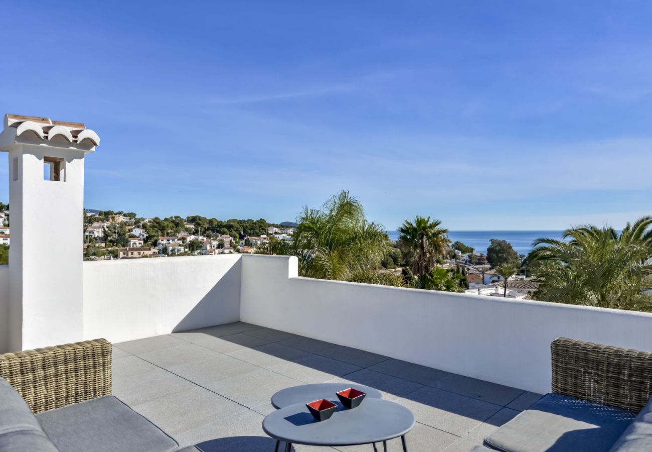 Villa à Benissa - LA PERLITA, belle villa pour 6 personnes, avec vue sur la mer sur la côte de Benissa, piscine privée et wifi gratuit.