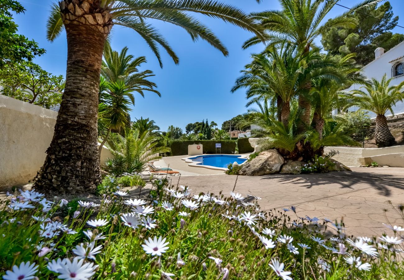 Bungalow à Moraira - SAN JAIME, joli bungalow à Moraira pour 4 adultes et 2 enfants avec piscine commune et wifi gratuit