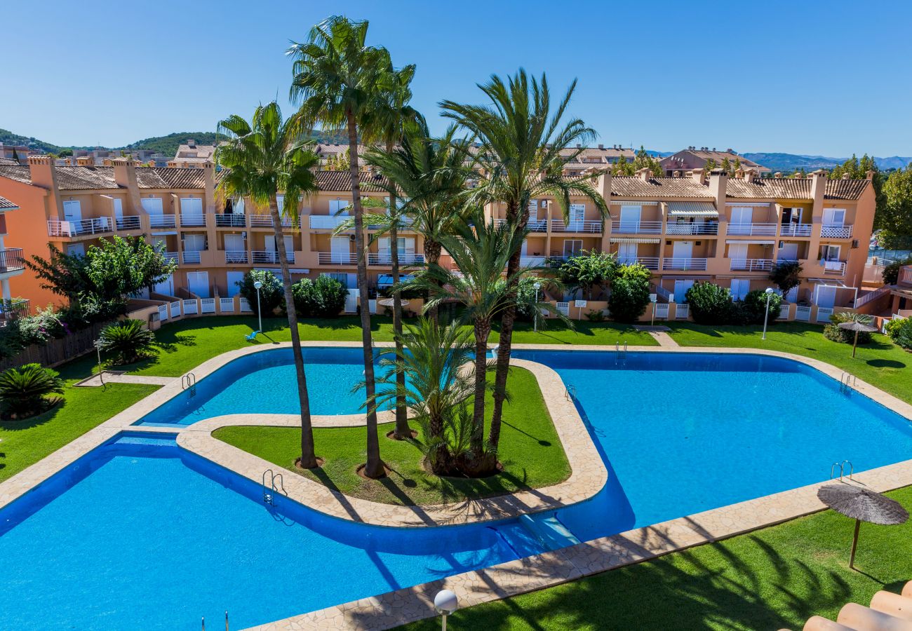 Appartement à Javea - Arenal Park II Apartment Javea Arenal, avec terrasses, AC et espaces communs avec grande piscine, jardin, tennis, paddle