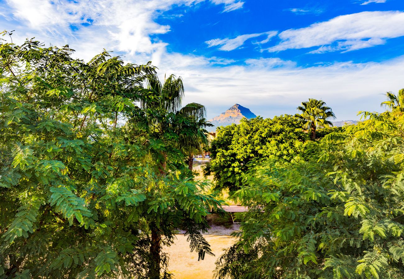 Appartement à Javea - Albamar Apartment Javea Arenal, avec de grandes terrasses, solarium, AC et piscine communautaire