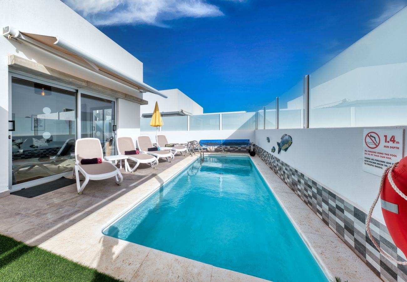 Maison à Playa Blanca - Villa Cassia-Piscine Privée, climatisation 