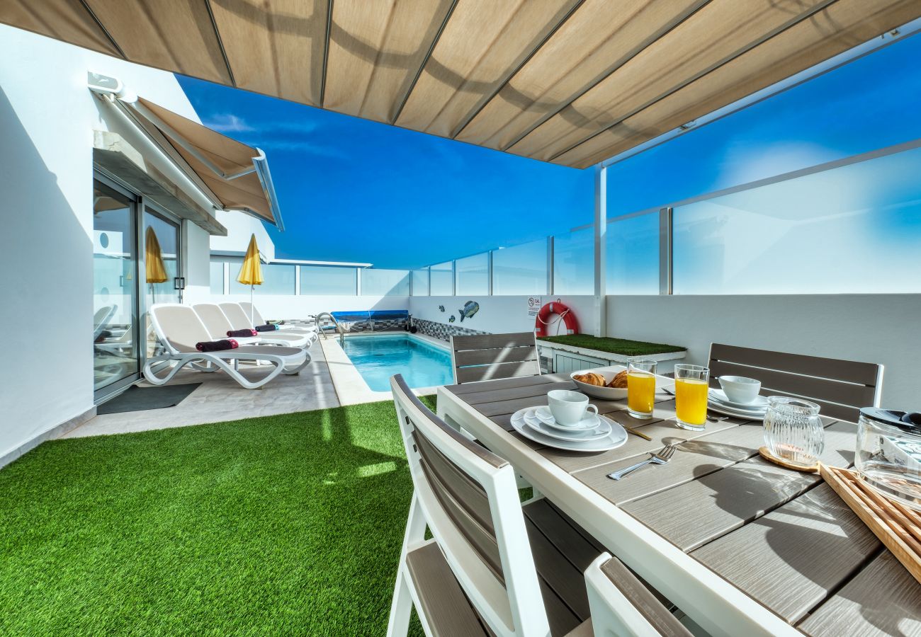 Maison à Playa Blanca - Villa Cassia-Piscine Privée, climatisation 